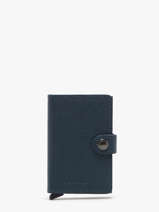 Porte-cartes Crisple Cuir Secrid Bleu crisple MC