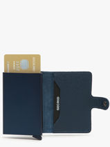 Porte-cartes Crisple Cuir Secrid Bleu crisple MC-vue-porte