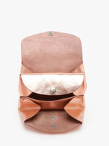 Porte-monnaie Le Gustave Cuir Paul marius Rose vintage GUSTAVEM-vue-porte