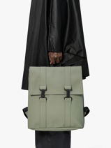 Msn Bag - Sac � Dos 1 Compartiment + Pc 15" Rains Vert city 13300-vue-porte