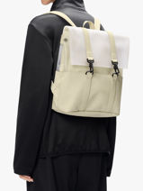 Split Msn Bag Mini - Sac � Dos 1 Compartiment Rains Beige city 14290-vue-porte