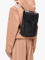 Sac  Dos 1 Compartiment Rains Noir city 13010-vue-porte