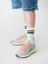 Sneakers Tom Fluo Sun68 Grijs men Z35102-vue-porte