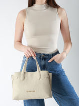 Sac Port Main Pansy Valentino Beige pansy VBS8PG04-vue-porte