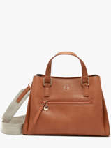 Sac  Main Zip Lulu castagnette Marron zip YOUX