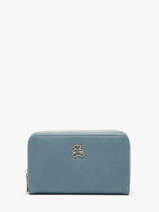 Portefeuille Lulu castagnette Bleu zip CAROL105