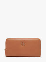 Portefeuille Lulu castagnette Marron zip CHRYS103