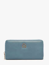 Portefeuille Lulu castagnette Bleu zip CHRYS103
