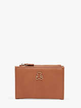 Portefeuille Lulu castagnette Marron zip CAPOR106