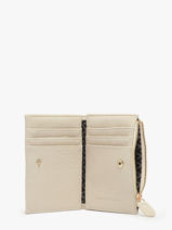 Portefeuille Lulu castagnette Beige zip CAPOR106-vue-porte