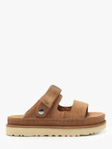 Sandales Goldenstar Glide En Cuir Ugg Marron women 1167399