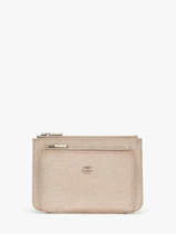 Porte-monnaie Cuir Mila louise Beige vintage 23690RX