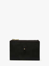 Portefeuille Cuir Mila louise Noir vintage 3576X