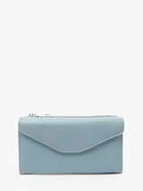 Portefeuille Porte-monnaie Miniprix Bleu grained 78COK872