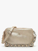 Sac Bandoulire Mama Cuir Mila louise Beige vintage 23673X