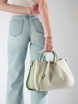 Handtas Gretel Ted lapidus Beige gretel TLAU8924-vue-porte