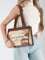 Sac Port paule Masha Ii Ted lapidus Marron masha ii VE61913-vue-porte