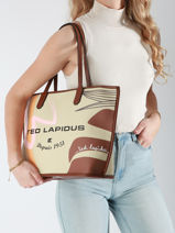 Schoudertas Masha Ii Ted lapidus Bruin masha ii VE61912-vue-porte