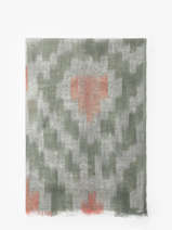 Foulard Stone En Lin 100x100cm Biba Multicolore accessoires RI267A