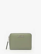 Portefeuille K Signature Leder Karl lagerfeld Groen k signature A1W32105