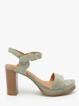 Sandalen Met Hak Jain Uit Leder Mam'zelle Groen women CSG1H03
