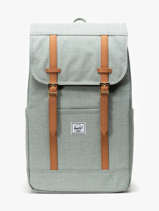 Sac  Dos 1 Compartiment + Pc 15" Herschel Vert classics 11397
