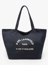 Sac Shopping Rsg Coton Karl lagerfeld Bleu rsg A1W50006