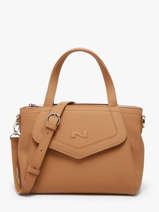 Sac  Main Cacao Cuir Nathan baume Marron candy 6