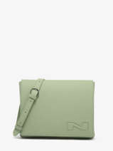 Sac Bandoulire Brugge Cuir Nathan baume Vert n city 2