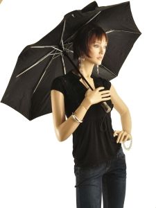 Parapluie Isotoner Noir parapluie 9406-vue-porte