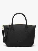 Sac  Main Tiny Cuir Nathan baume Noir victoria 88