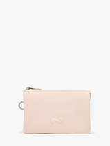 Etui 2 Compartimenten Leder Nathan baume Roze original n 283N