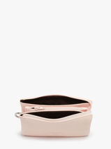 Trousse 2 Compartiments Cuir Nathan baume Rose original n 283N-vue-porte