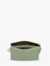 Porte-monnaie 2 Compartiments Cuir Nathan baume Vert original n 302N-vue-porte