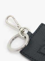 Porte-clefs Cuir Nathan baume Bleu original n 710N-vue-porte