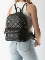 Sac  Dos Valentino Noir ocarina VBS3K37R-vue-porte