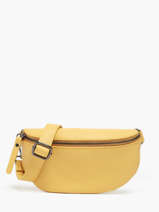 Sac Banane Caviar Cuir Milano Jaune caviar CA19091B