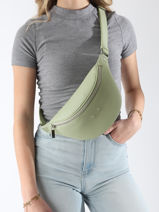 Sac Banane Small Derby Cuir Nathan baume Vert n city 25-vue-porte