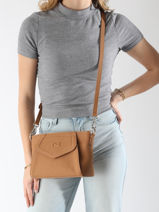 Sac Bandoulire Candy Cuir Nathan baume Marron candy 7-vue-porte
