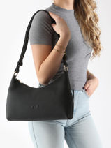 Sac Port� �paule Victoria Cuir Nathan baume Noir victoria 91-vue-porte