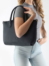 Handtas Tiny Leder Nathan baume Blauw victoria 88-vue-porte