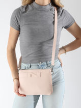 Sac Bandoulire Milano Cuir Nathan baume Rose n city 3-vue-porte