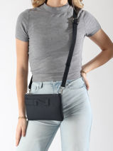 Sac Bandoulire Florence Cuir Nathan baume Bleu n city 4-vue-porte