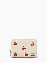 Porte-monnaie Miniprix Beige safiano 78SM2686