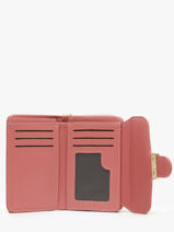 Porte-monnaie Porte-cartes Miniprix Rose safiano 78SM2650-vue-porte
