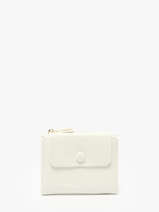 Porte-monnaie Porte-cartes Miniprix Blanc grained 78COK865