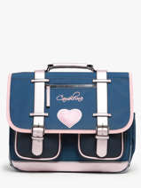 Cartable 2 Compartiments Cameleon Bleu vintage fantasy PBVGCA38