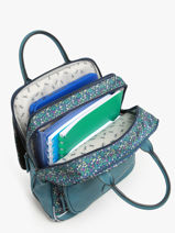 Rugzak 2 Compartimenten Cameleon Blauw vintage fantasy PBVGSD37-vue-porte