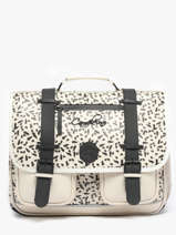 Boekentas 2 Compartimenten Cameleon Beige vintage north PBVWCA38