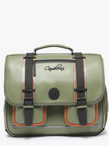Cartable 3 Compartiments Cameleon Vert vintage north PBVWCA41